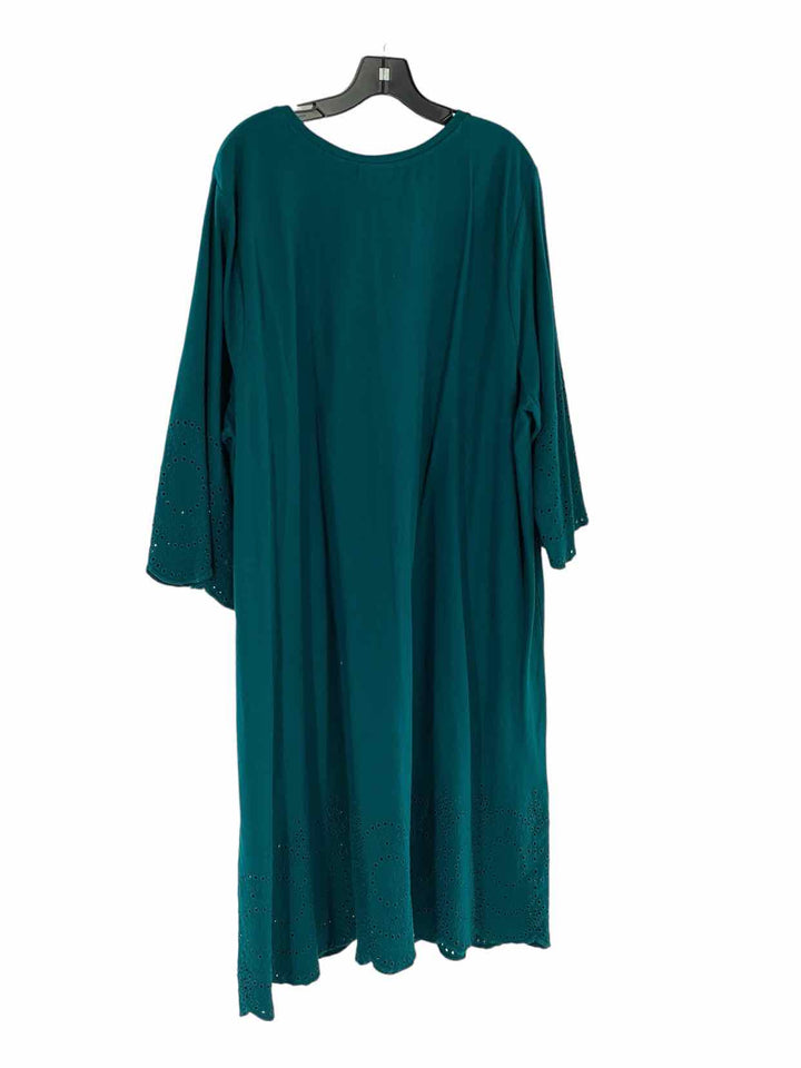 J Jill Size 3X Viridian Green Dress