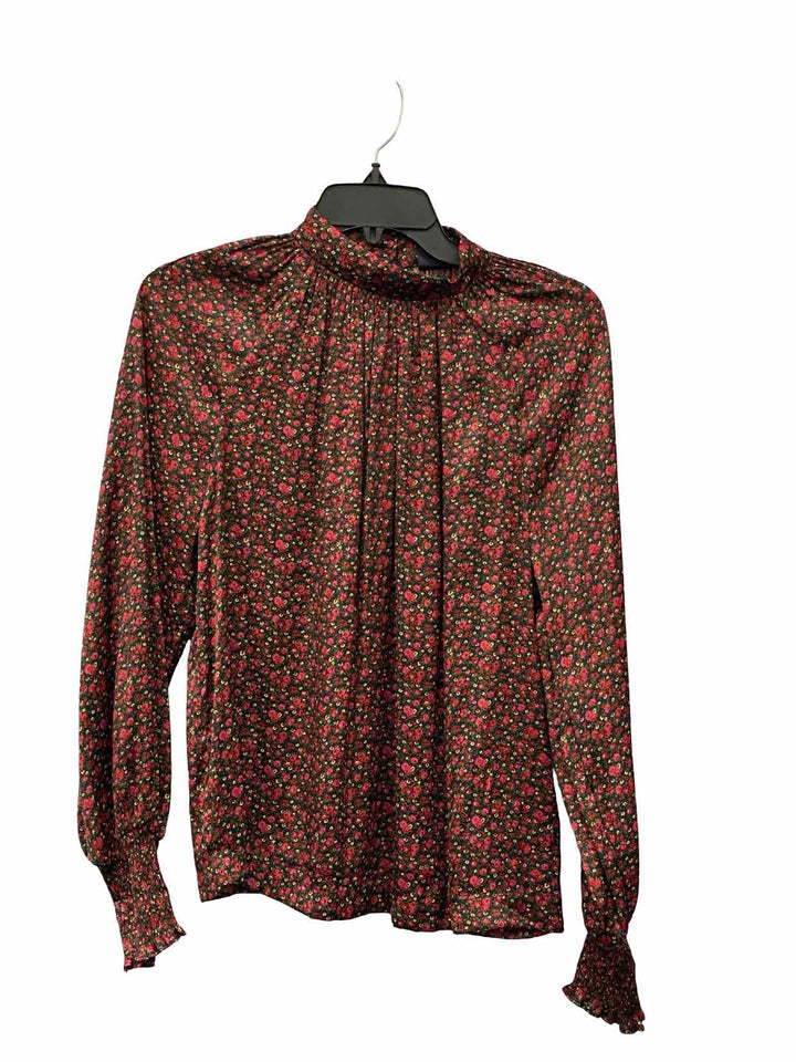 Gap Size S Red Floral Long Sleeve Shirts