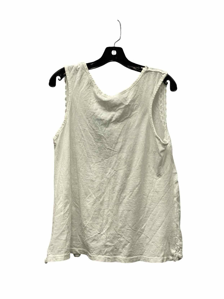 M Size M White 100% cotton Tank Top