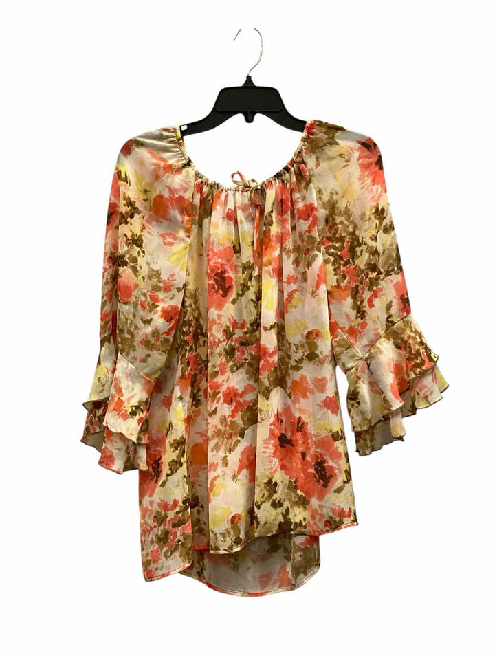 ALYX Size XL Pink Yellow Floral Long Sleeve Shirts
