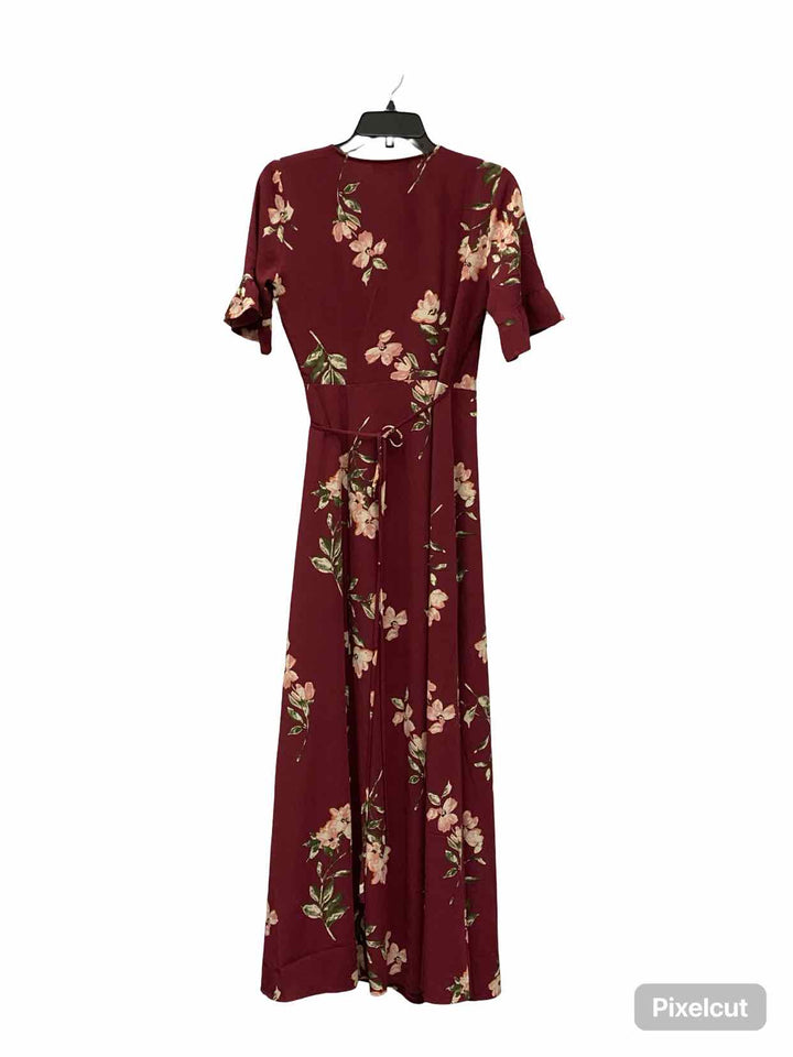 Lulus Size XS Red Floral Dress