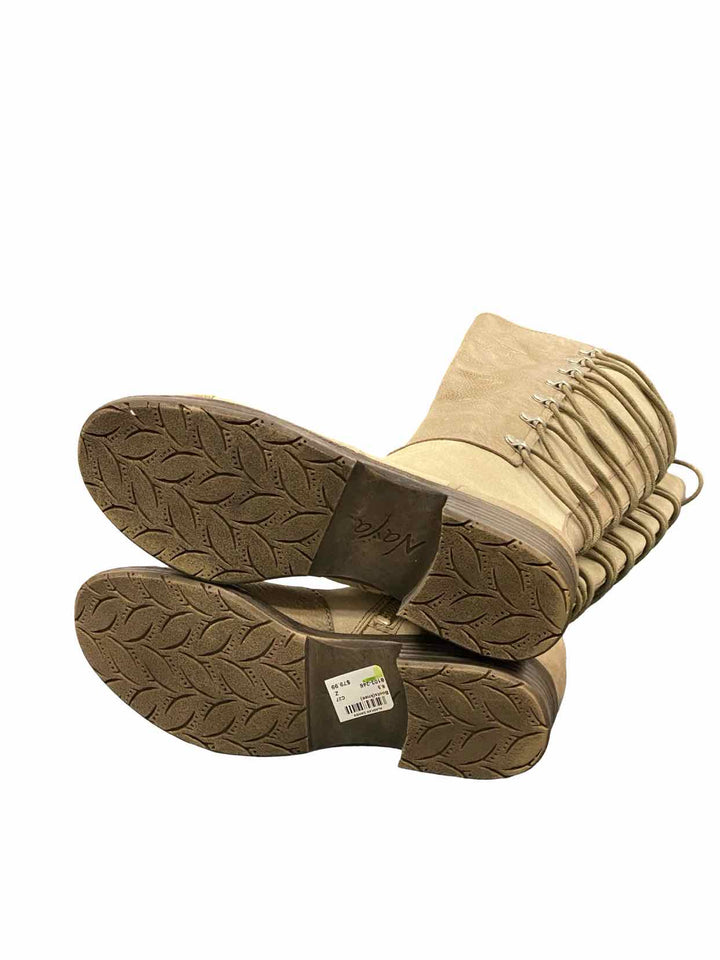 Naya Shoe Size 6.5 Beige Leather Apollonia Boots(knee)