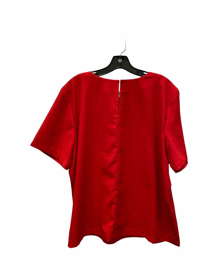 Ann Taylor Size XXL Red Short Sleeve Shirts
