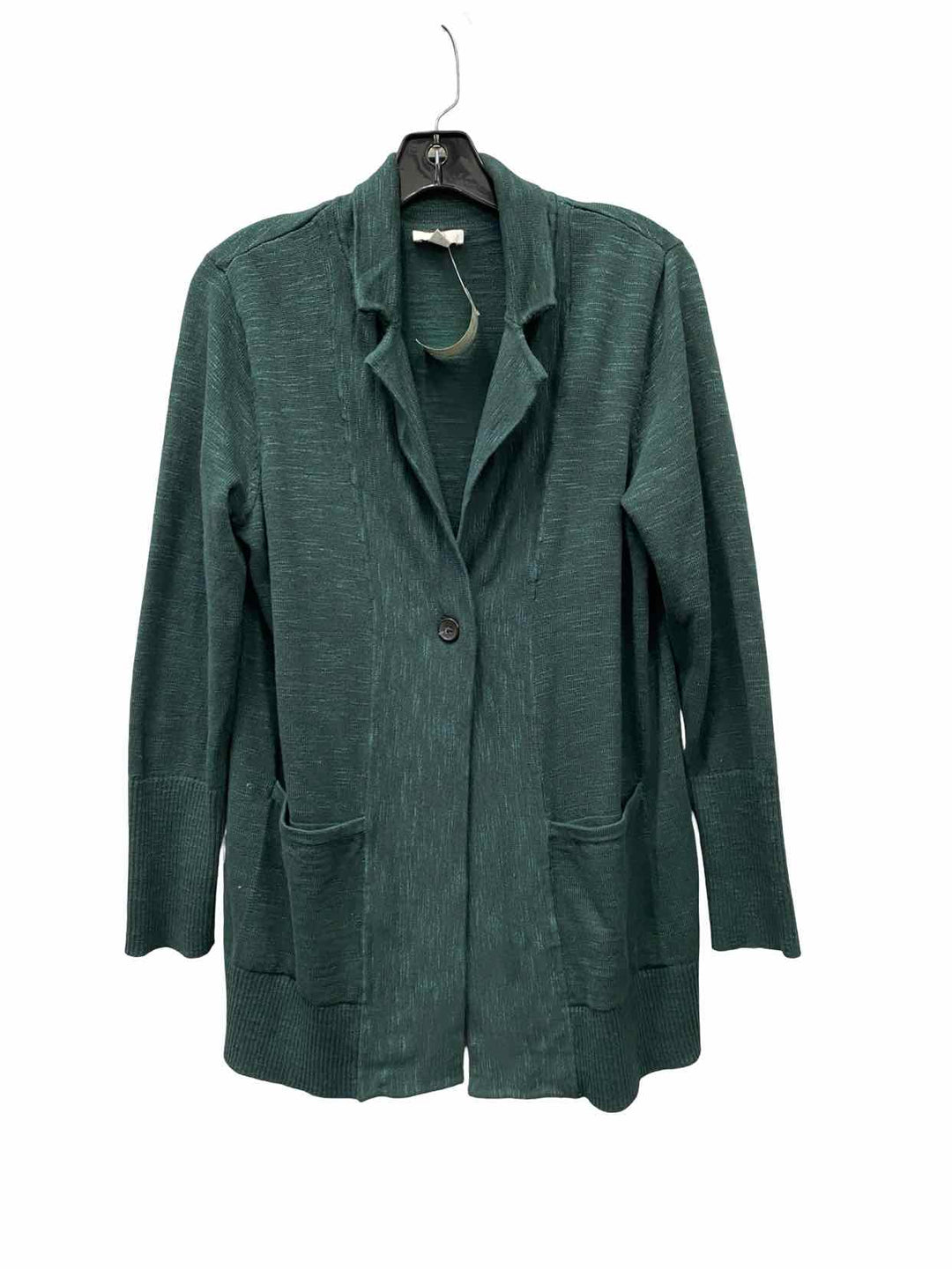 J Jill Size S Green Long Sleeve Shirts