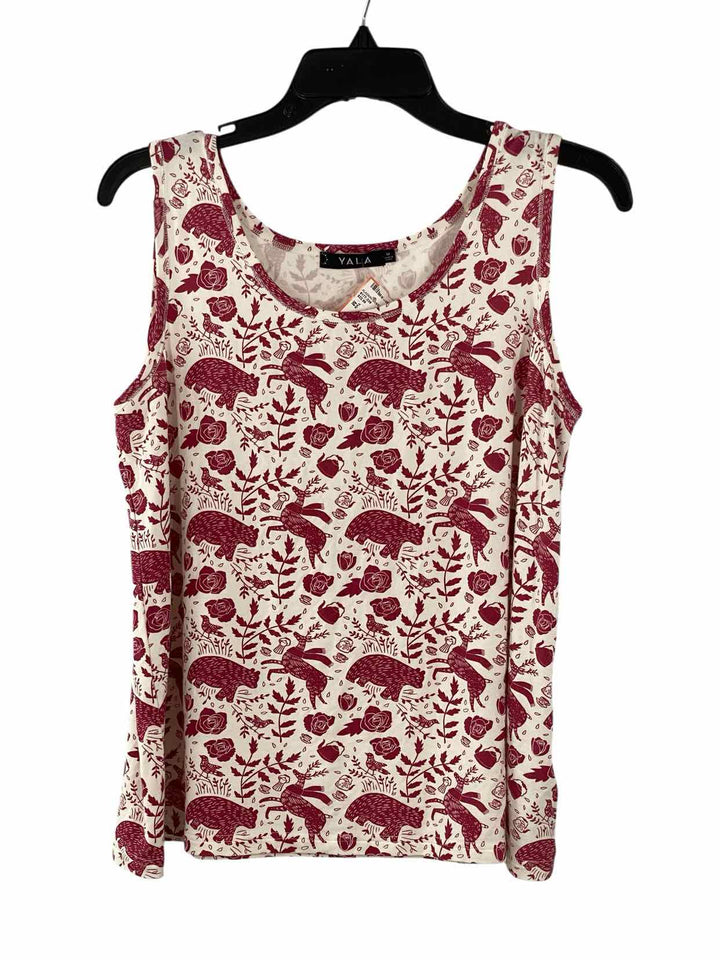 Yala Size M White print Tank Top