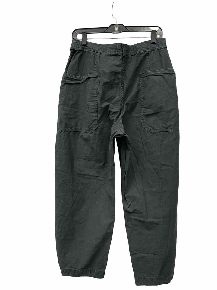 Everlane Size 12 Black Cotton & Linen blend Pants