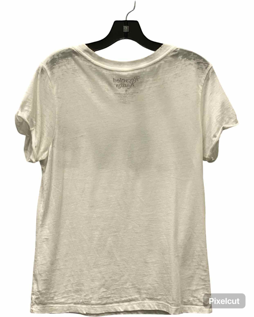 Recycled Karma Size S White Black LOVE T-shirt