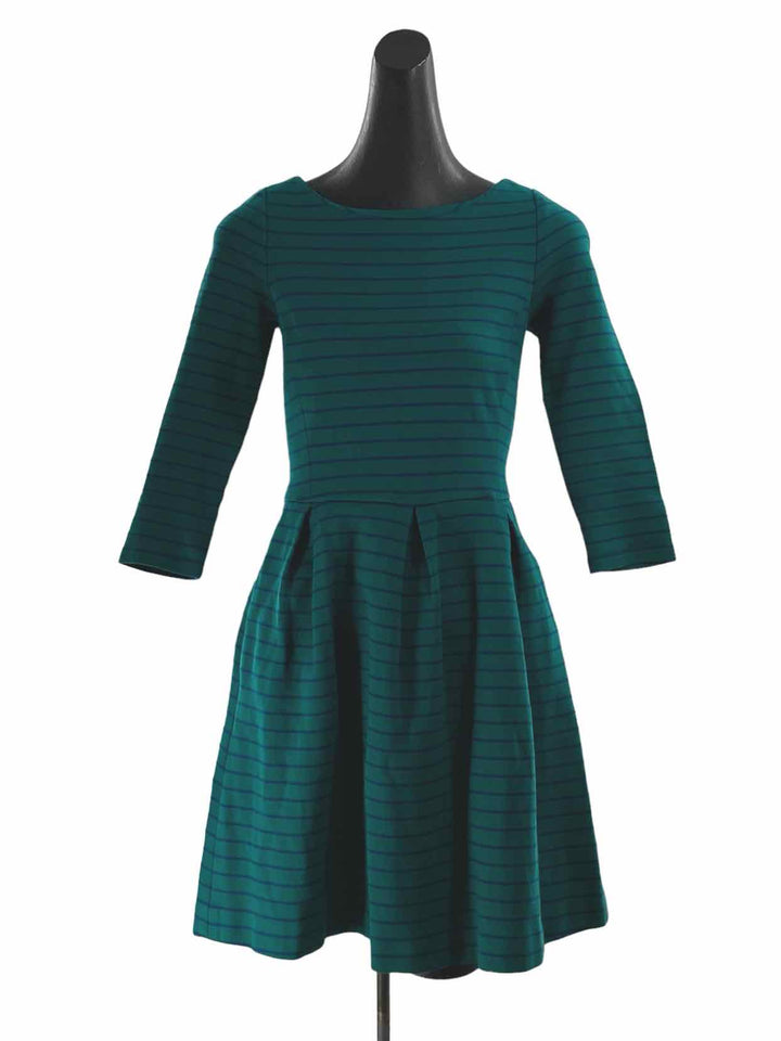 Banana Republic Size 0 Green Blue Stripes Dress