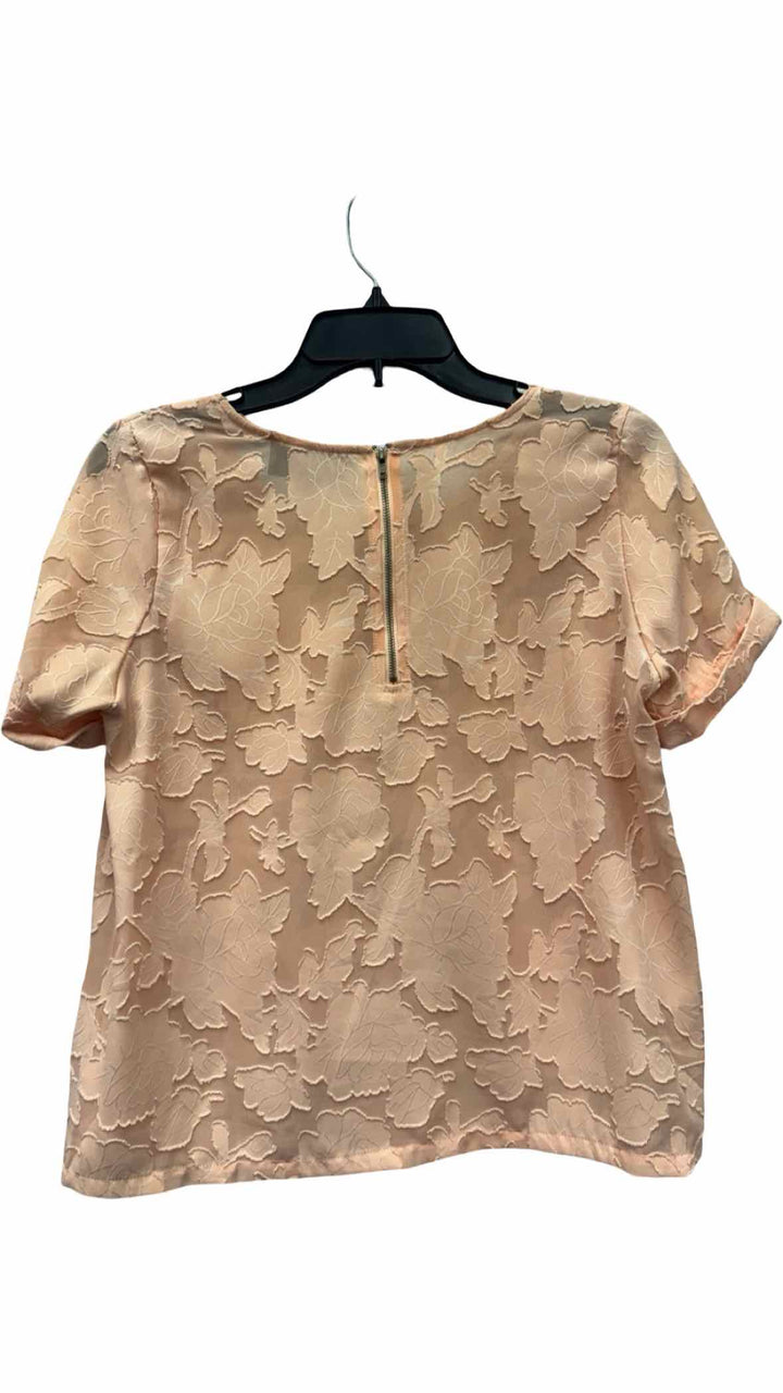 Sunday in Brooklyn Size XS Peach Floral Short Sleeve Shirts