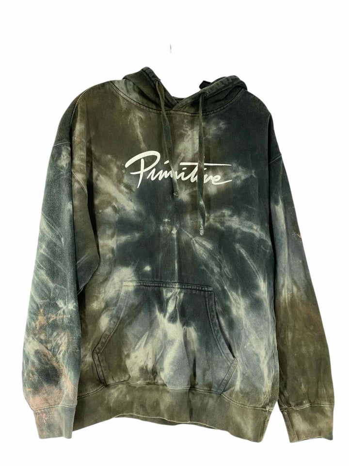 Primitives Size L Green Tie Dye Sweatshirt