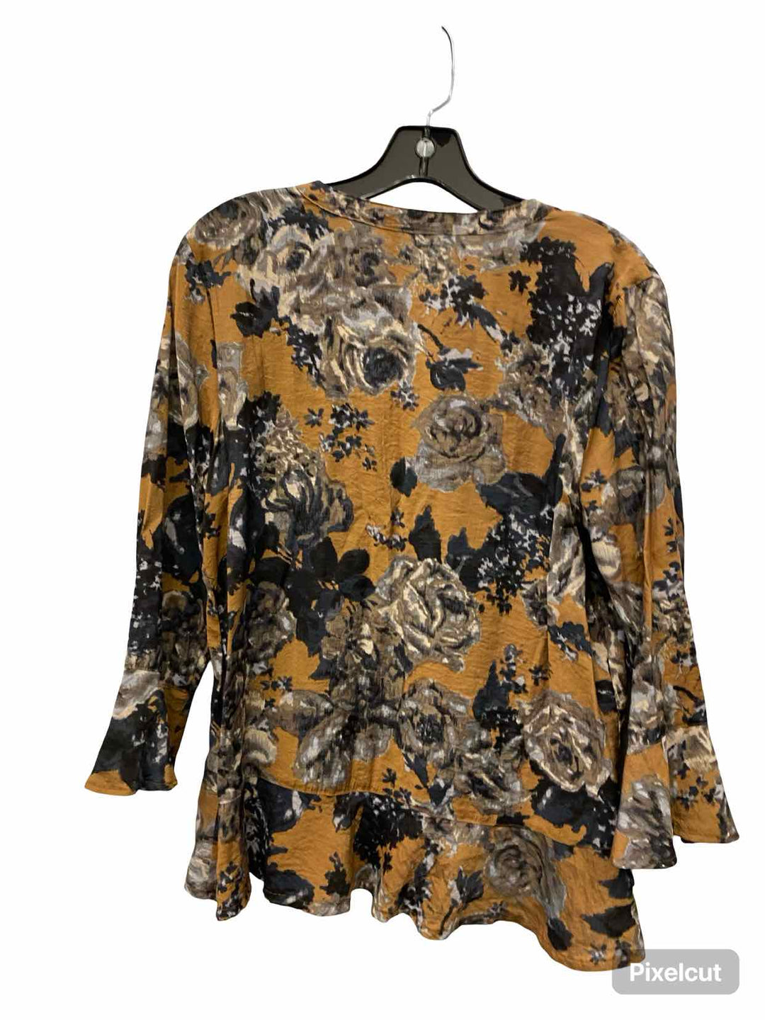 Habitat Size S Brown Black Print Long Sleeve Shirts