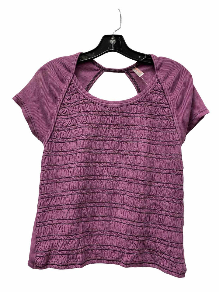FP Movement Size XL Purple Short Sleeve Shirts