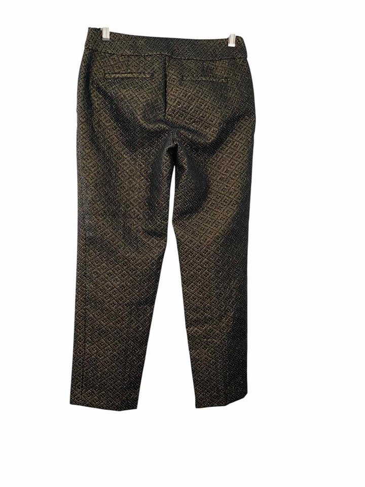 Loft Size 0 Black Gold Pants