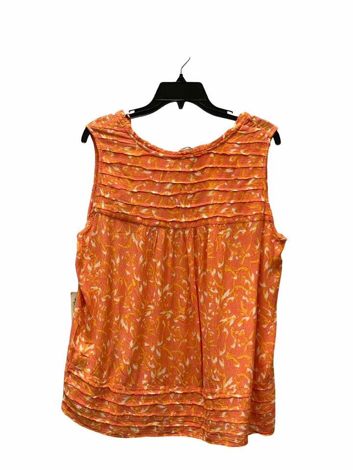 Marrakech Size L Pink Leafy Tank Top