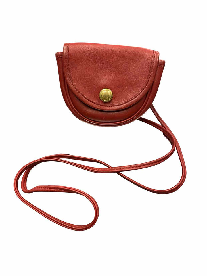 Vintage COACH Red Leather Mini Belt Bag  Convertible Convertible Crossbody Bag