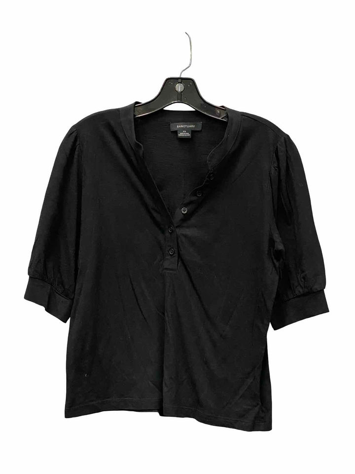 Sanctuary Size XS Black Cotton & Rayon blend Long Sleeve Shirts