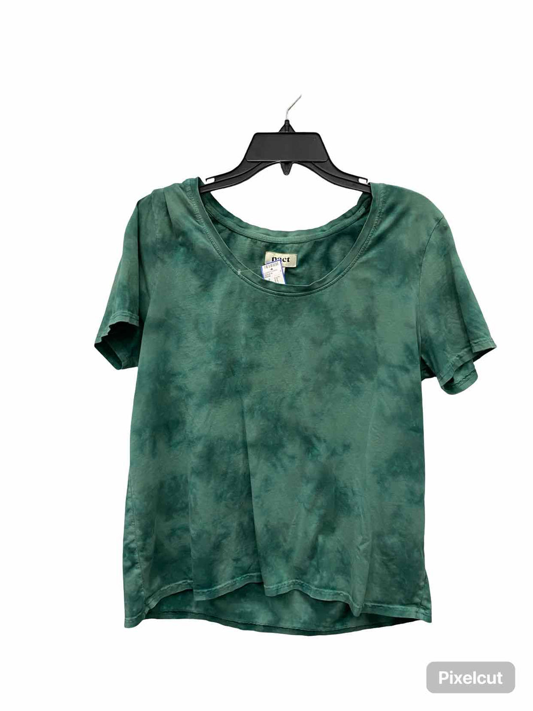Pact Size L Green 100% Organic Cotton Short Sleeve Shirts