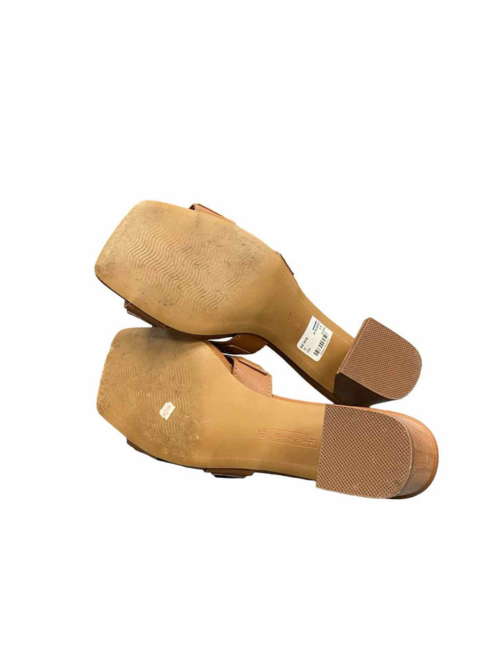 Steven Shoe Size 8.5 Brown Manmade Slides Heels
