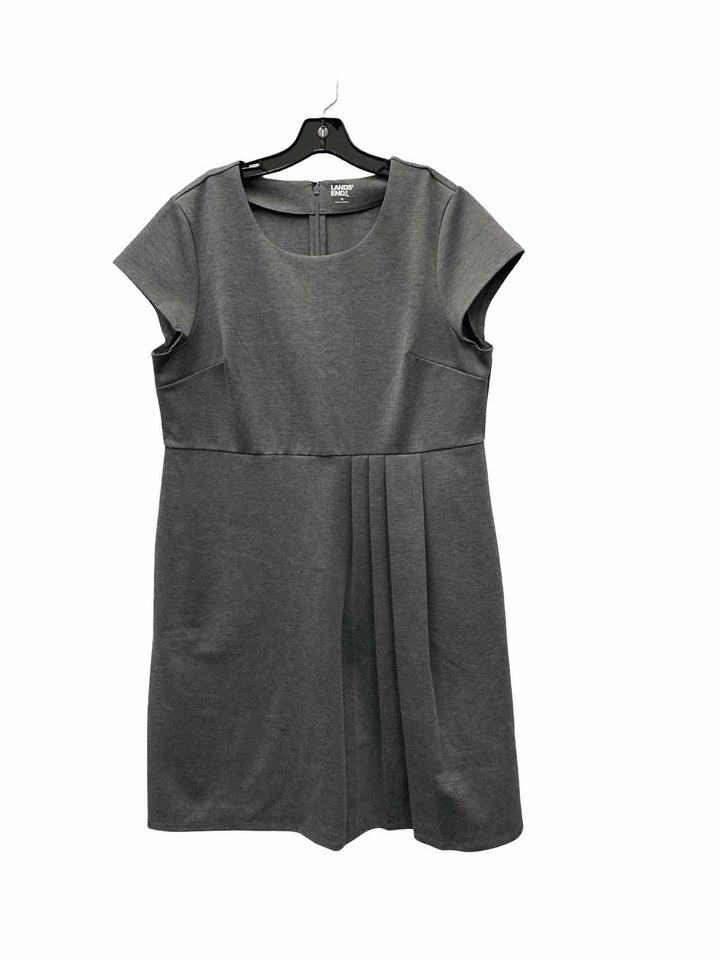 Lands End Size 16 Gray Dress