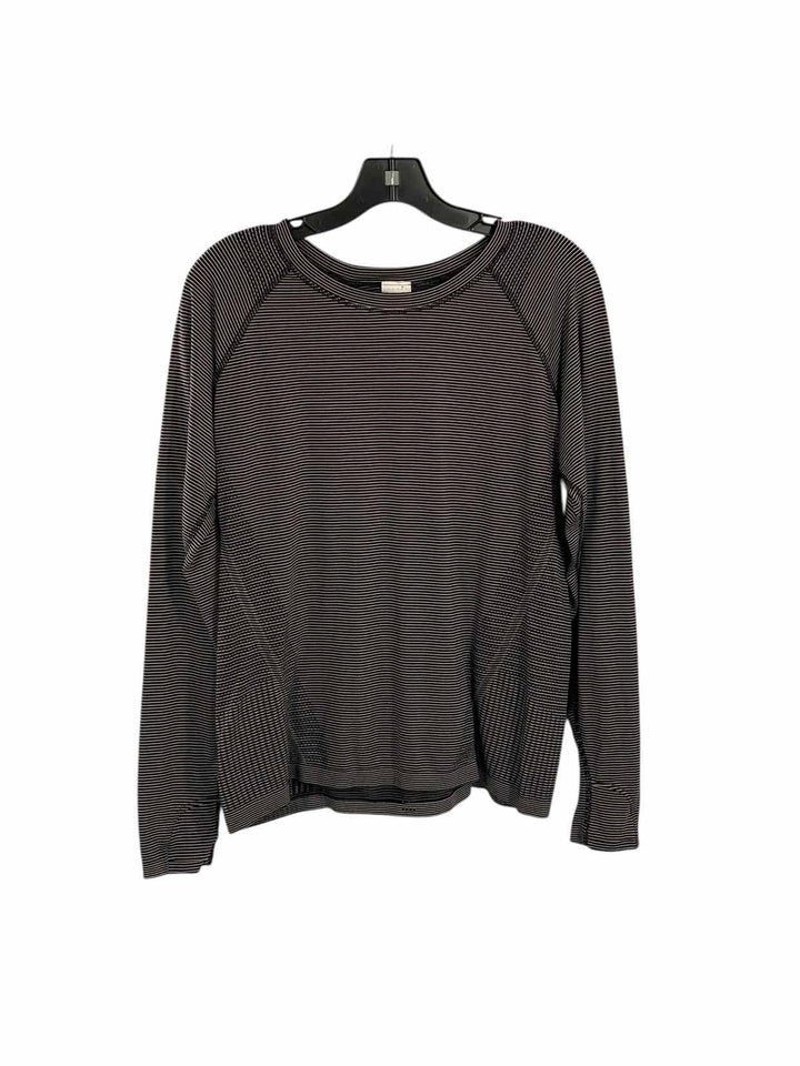 Athleta Size XL Black White Athletic Long Sleeve