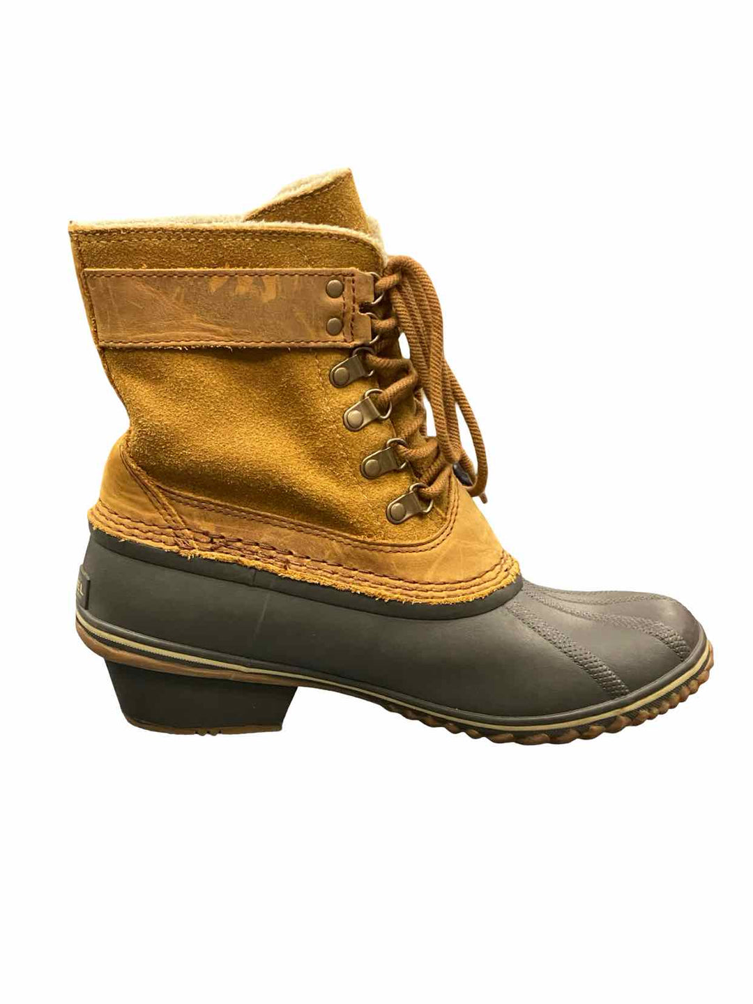 Sorel Shoe Size 8.5 Brown Winter Fancy Lace 2 Waterproof Boots(Ankle)