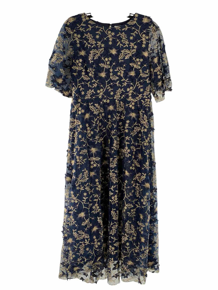 Baltic born Size XL Navy Gold Print NWT Dress