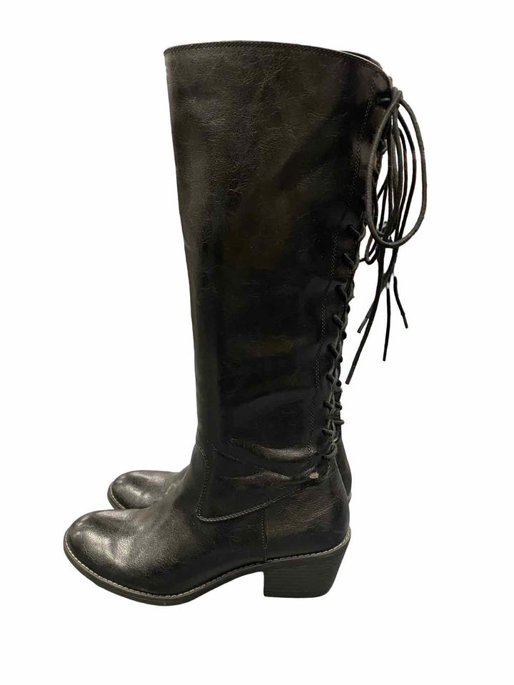 Sofft Shoe Size 9 Black Leather Sharnell 2 Boots(knee)