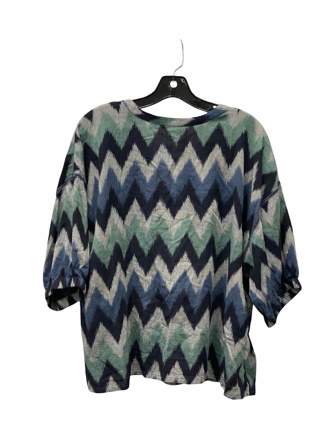 Garnet Hill Size L Blue Gray Long Sleeve Shirts