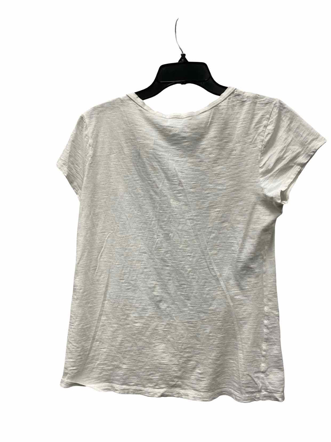 Banana Republic Size L White Green Leafy 100% cotton Short Sleeve Shirts
