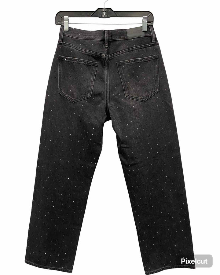 Pistola Size 26 Black Sparkly Jeans