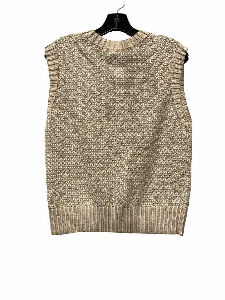 Nic + Zoe Size M Beige Knit Sweater