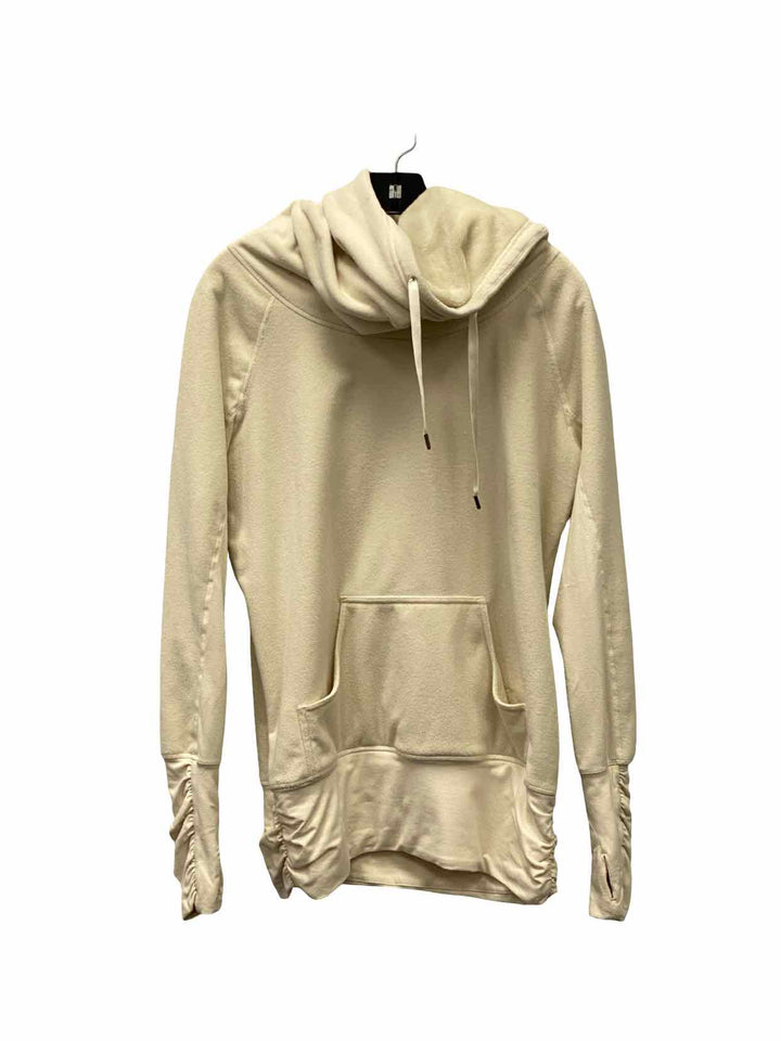Lululemon Size 8 Cream Fleece Don't Hurry Be Happy Sweatshirt