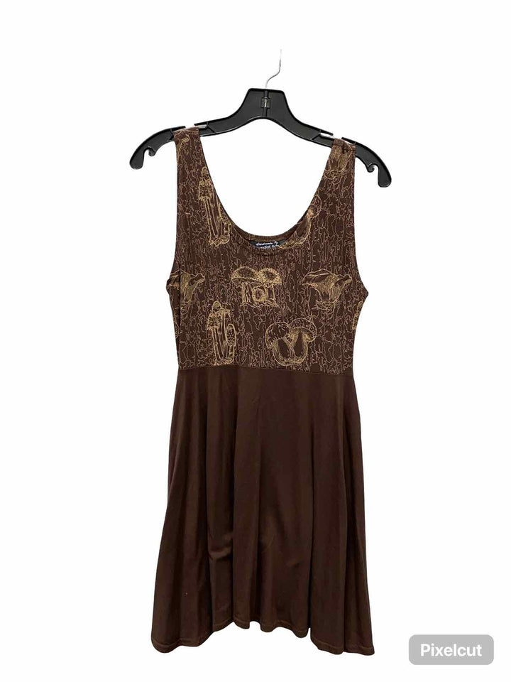 Sundial Arts Size S Brown Beige Mushroom Dress