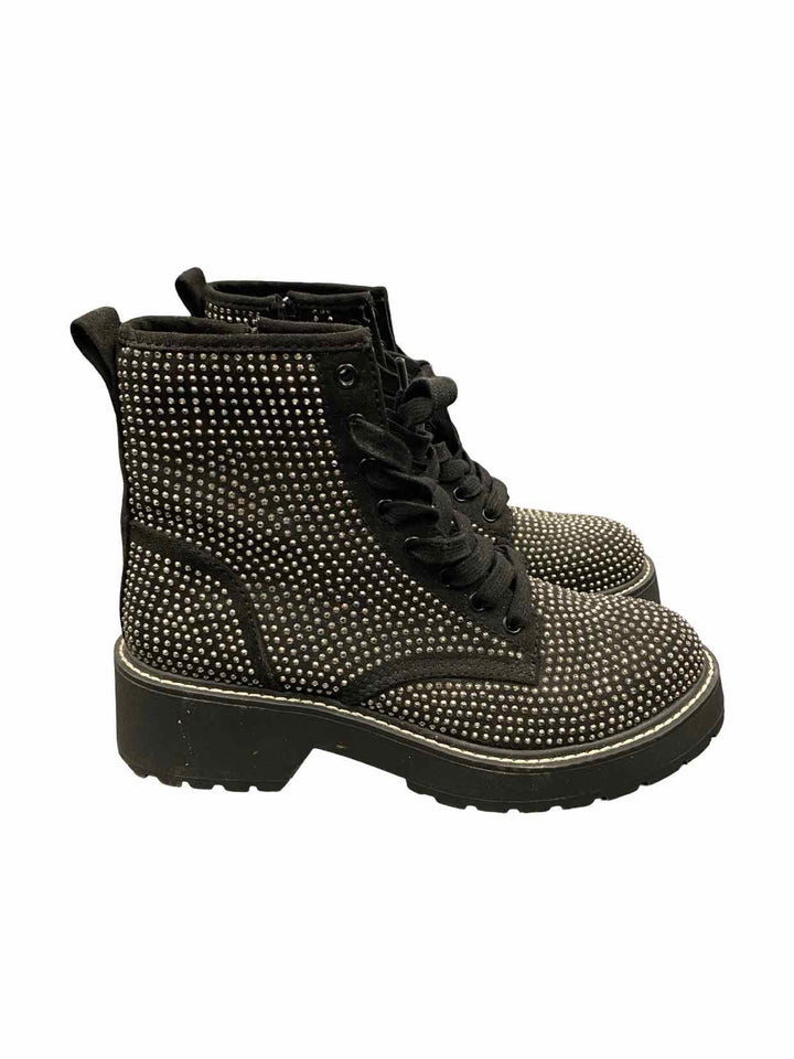 Madden Girl Shoe Size 7 Black studded Kurrt Combat Boots(Ankle)