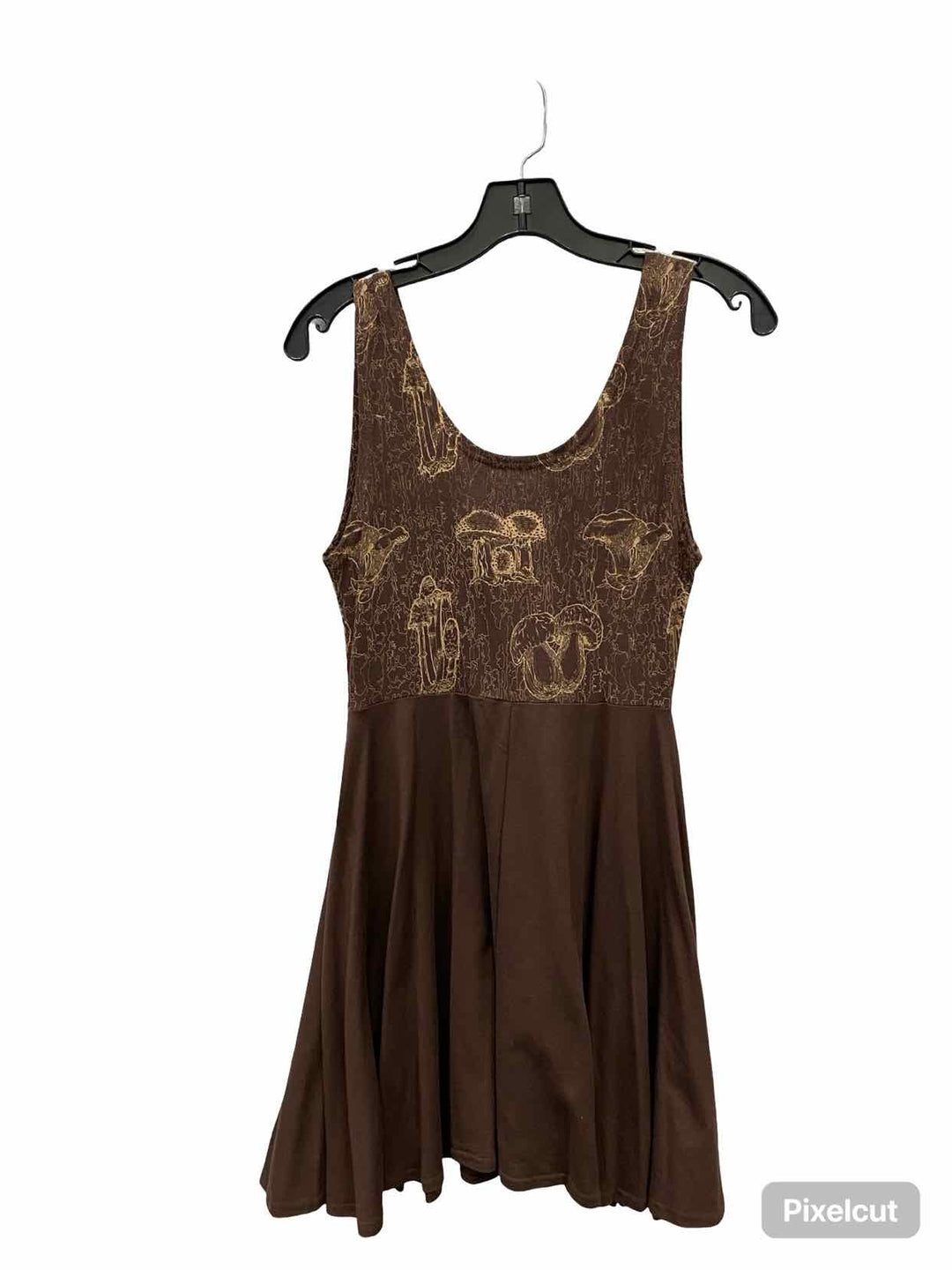 Sundial Arts Size S Brown Beige Mushroom Dress