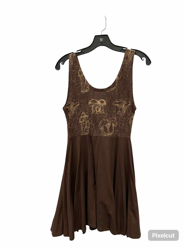 Sundial Arts Size S Brown Beige Mushroom Dress