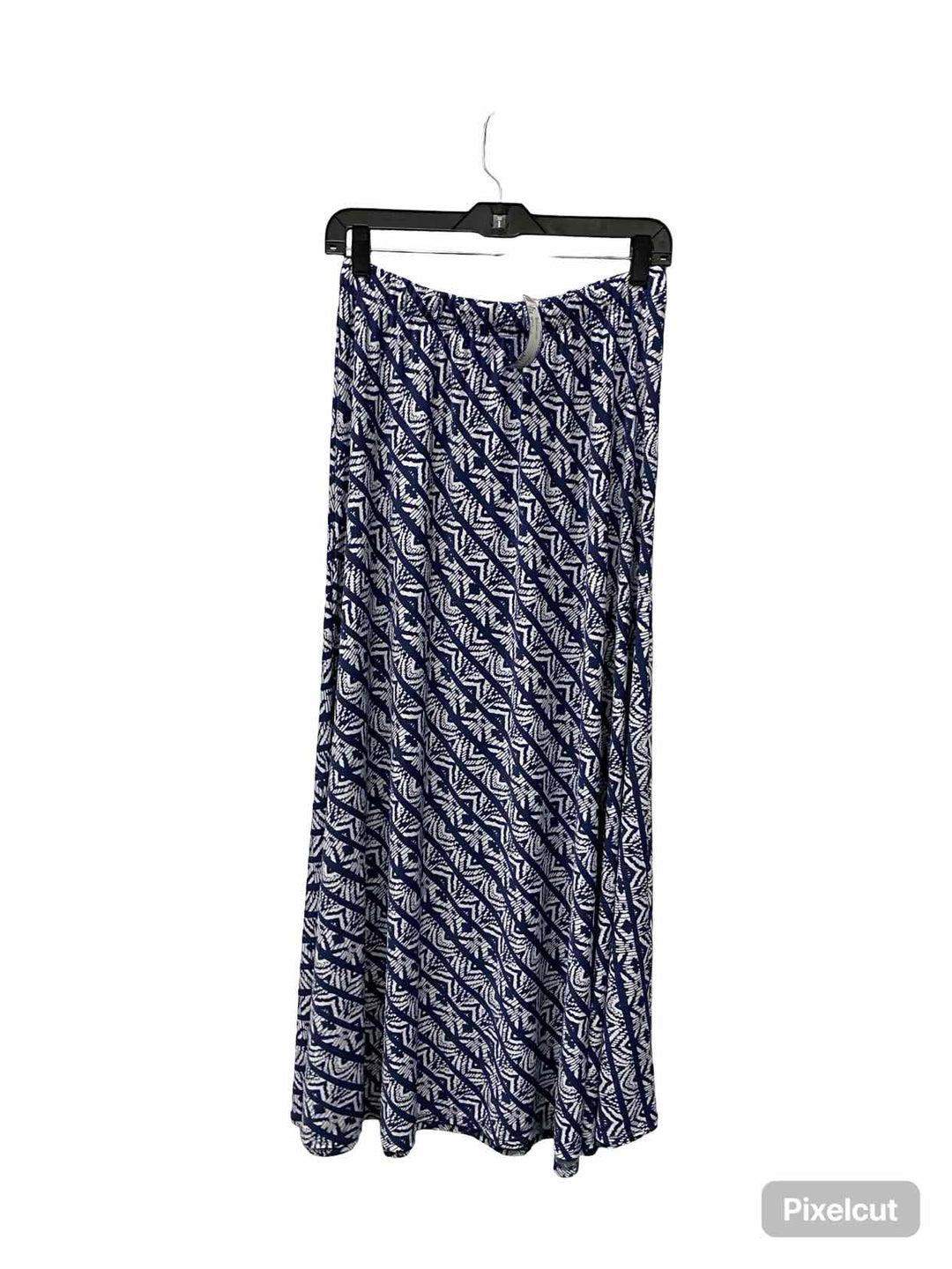 Chico's Size 0(4) Blue White Print Skirt
