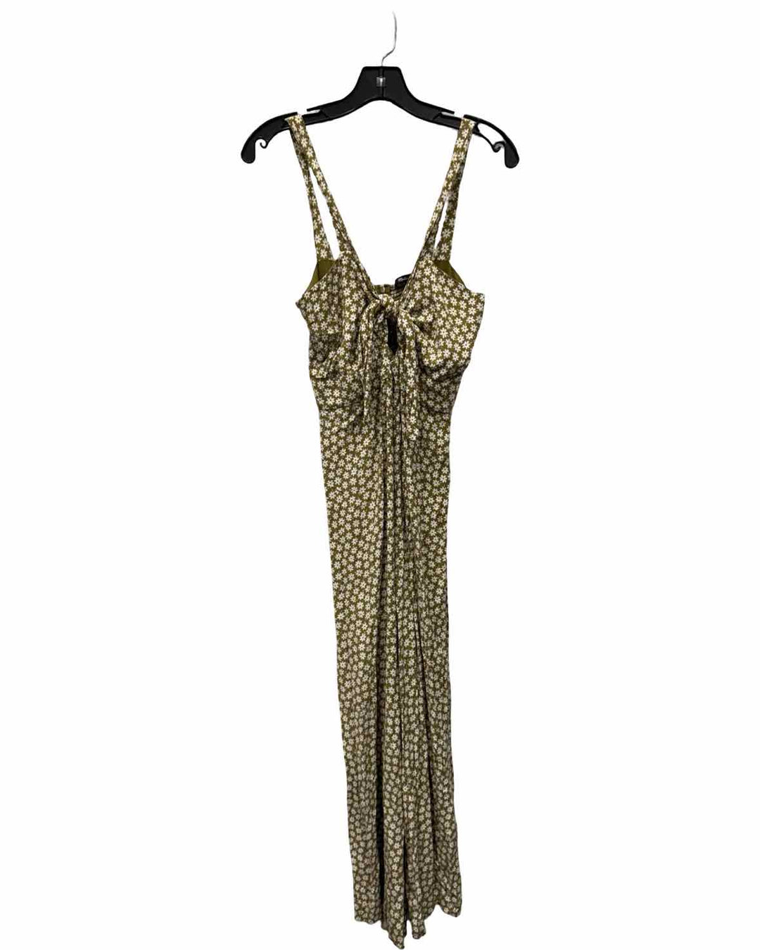 MadeWell Size 10 Green White Flowers Dress