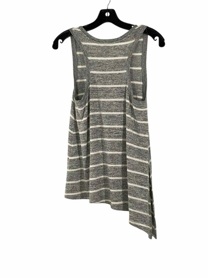 Market & Spruce Size S Gray White Stripe Tank Top