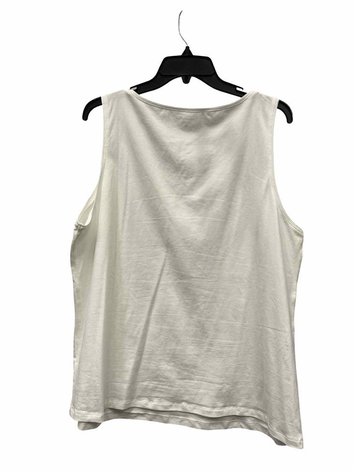 Coldwater Creek Size XL White Tank Top