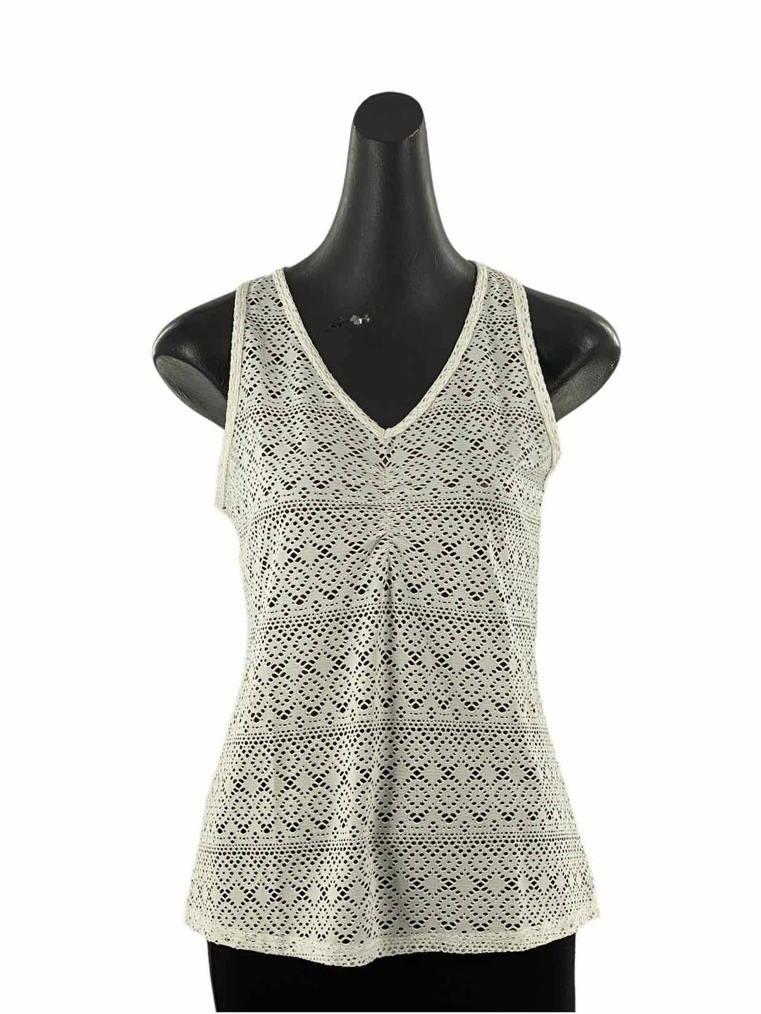 Soybu Size S White Lace Tank Top