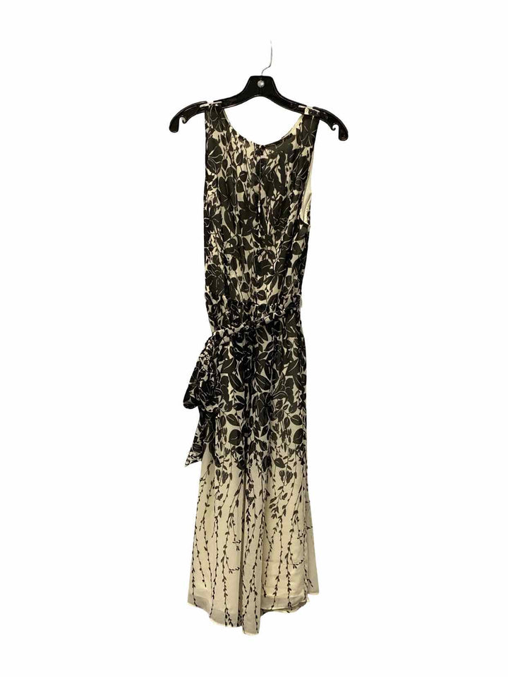 Talbots Size 16 Black White Floral Dress