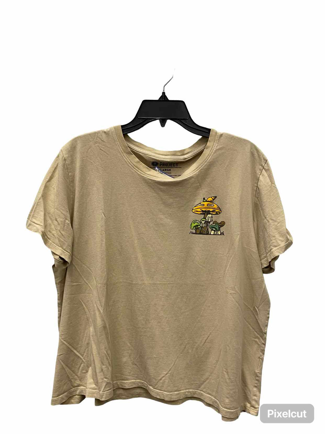 Parks Project Size XL Beige 100% 2-ply cashmere T-shirt