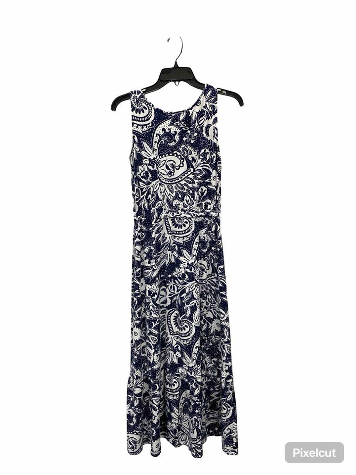 Talbots Size XS Blue White Dress