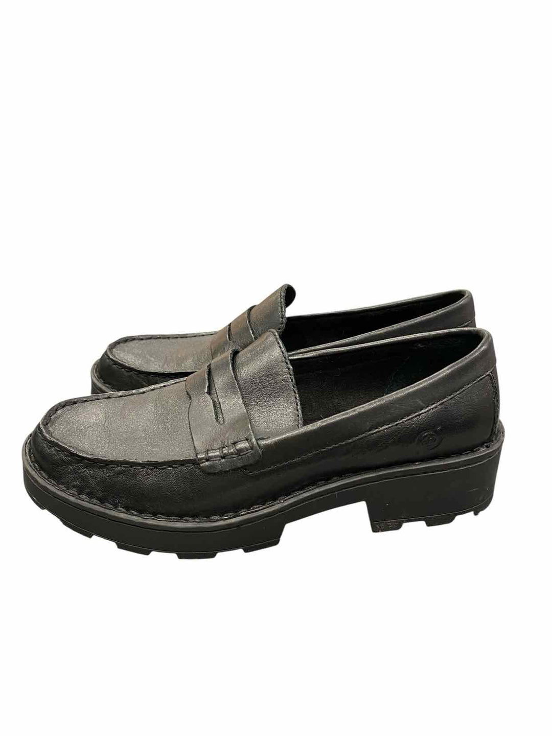 Born Shoe Size 7.5 Black Leather Carrera Loafers