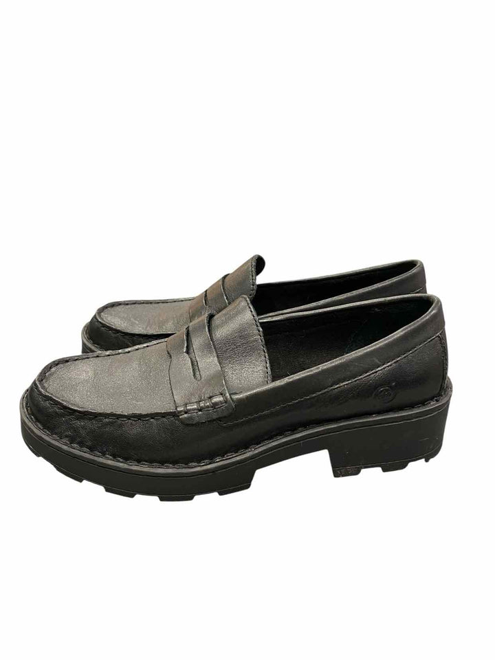 Born Shoe Size 7.5 Black Leather Carrera Loafers
