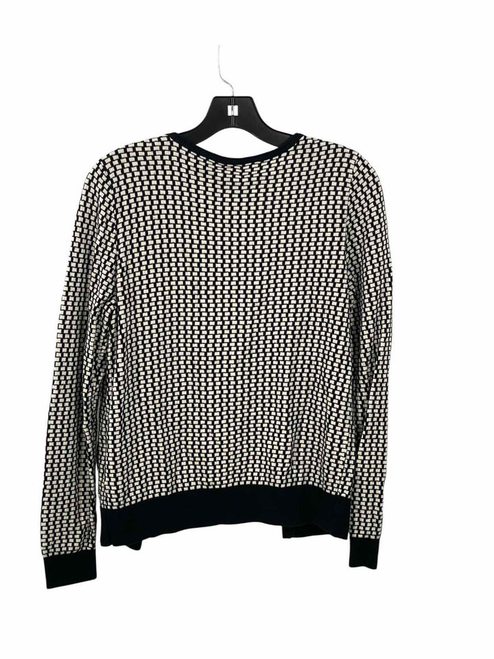 Tristan & Iseut Size M Black White Squares Sweater