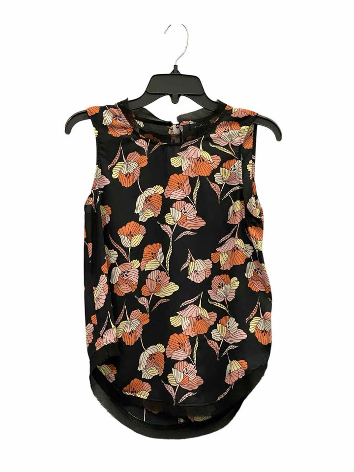 WHOWHATWEAR Size XS Black Pink Floral Tank Top