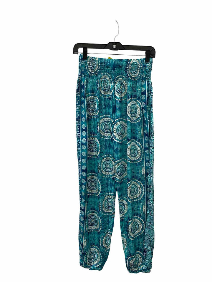 Lotus & Luna Size OS Blue White mandala Pants
