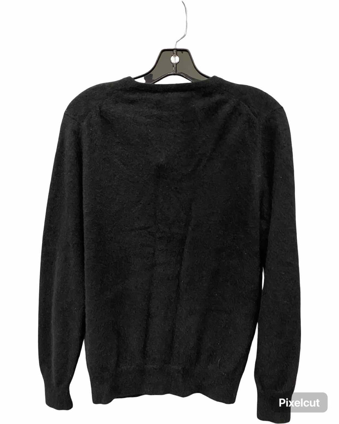 Lands End Size M Black 100% cashmere Sweater